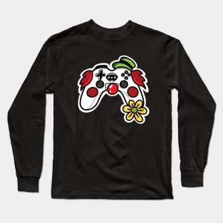 Halloween clown Mr. Controller for geek Long Sleeve T-Shirt